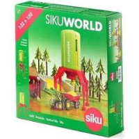 siku 5602, SILOPOWER Staande silo, 1:32, kunststof, groen/rood, instelbare doorrijhoogte voor modellen met schaal 1:32 tot 1:87